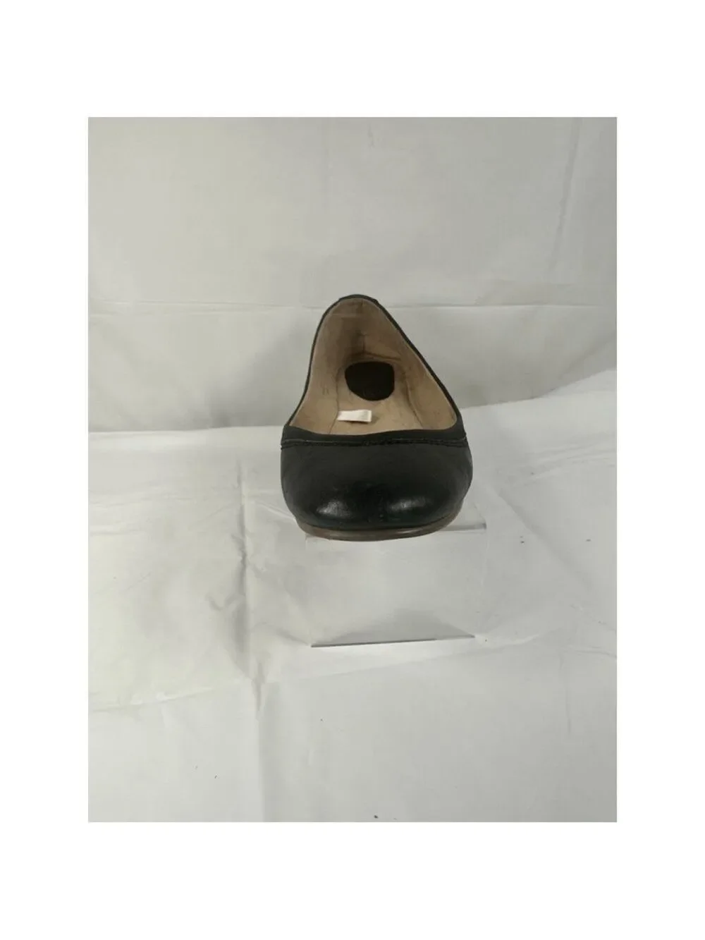 70 Post Paris flat black Leather slip On Mexico size 8